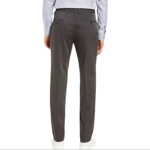 BOSS Genius Slim Fit Flat Front Dress Pants - 36 - Picture 2 of 8
